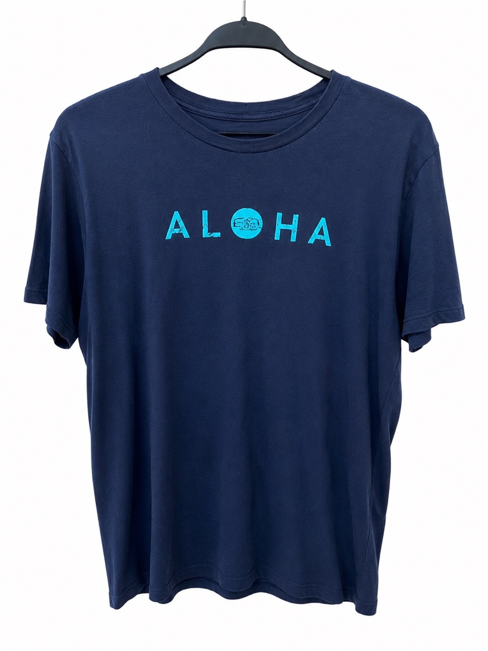 Navy Aloha Graphic Tee - Men